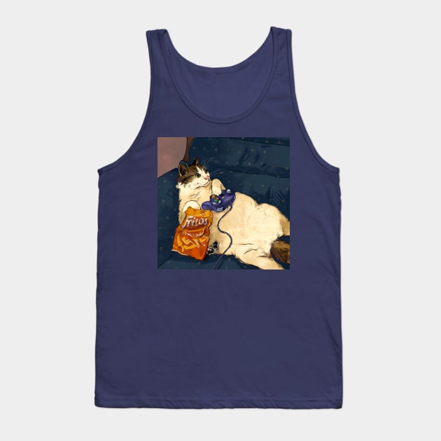 Gamer cat! (third in the series) Tank Top by Catwheezie